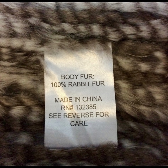 Real rabbit fur vest - Picture 3 of 5